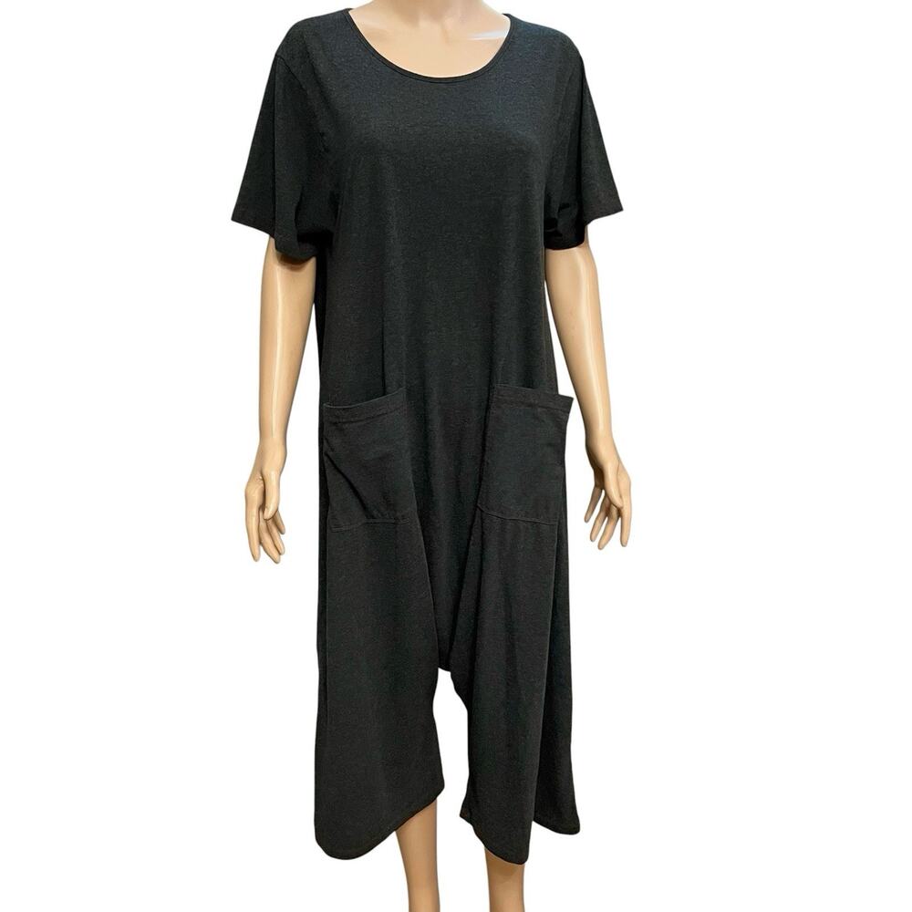 Natural Life Nomad Jumpsuit S/M Oversized Drop Crotch Harem Loungewear Cropped